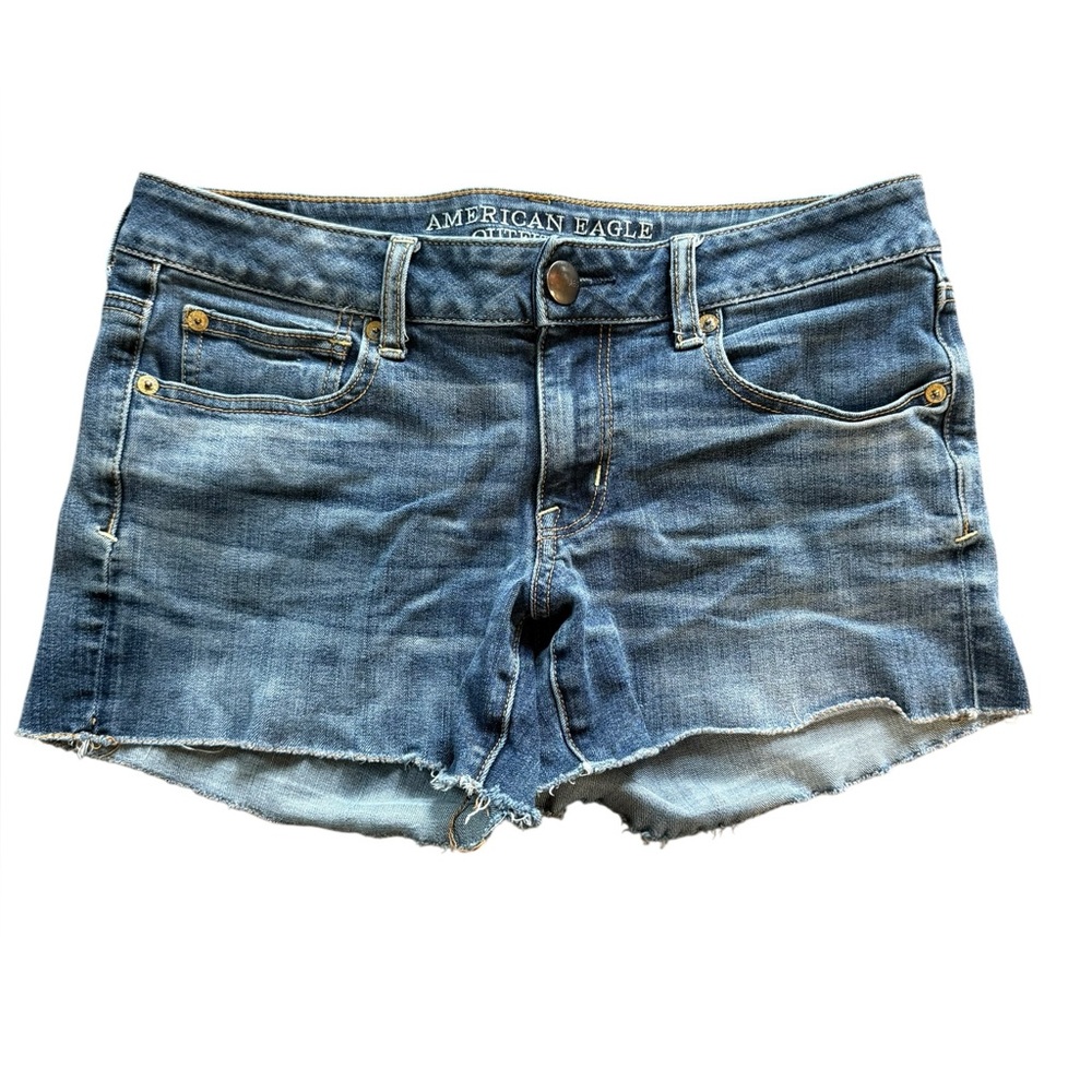 American Eagle Blue Jean Shortie Shorts size 8